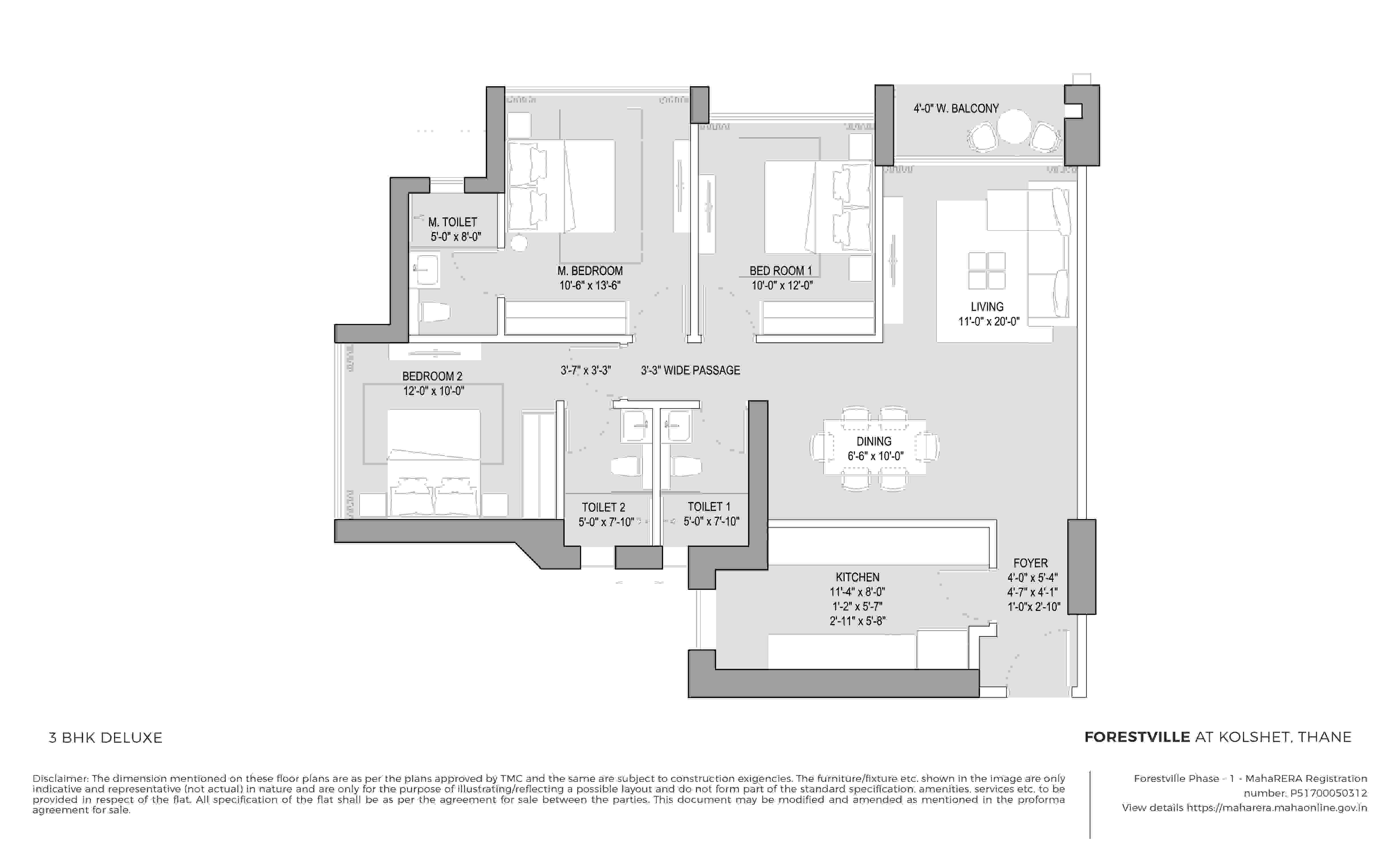 3 BHK Plan