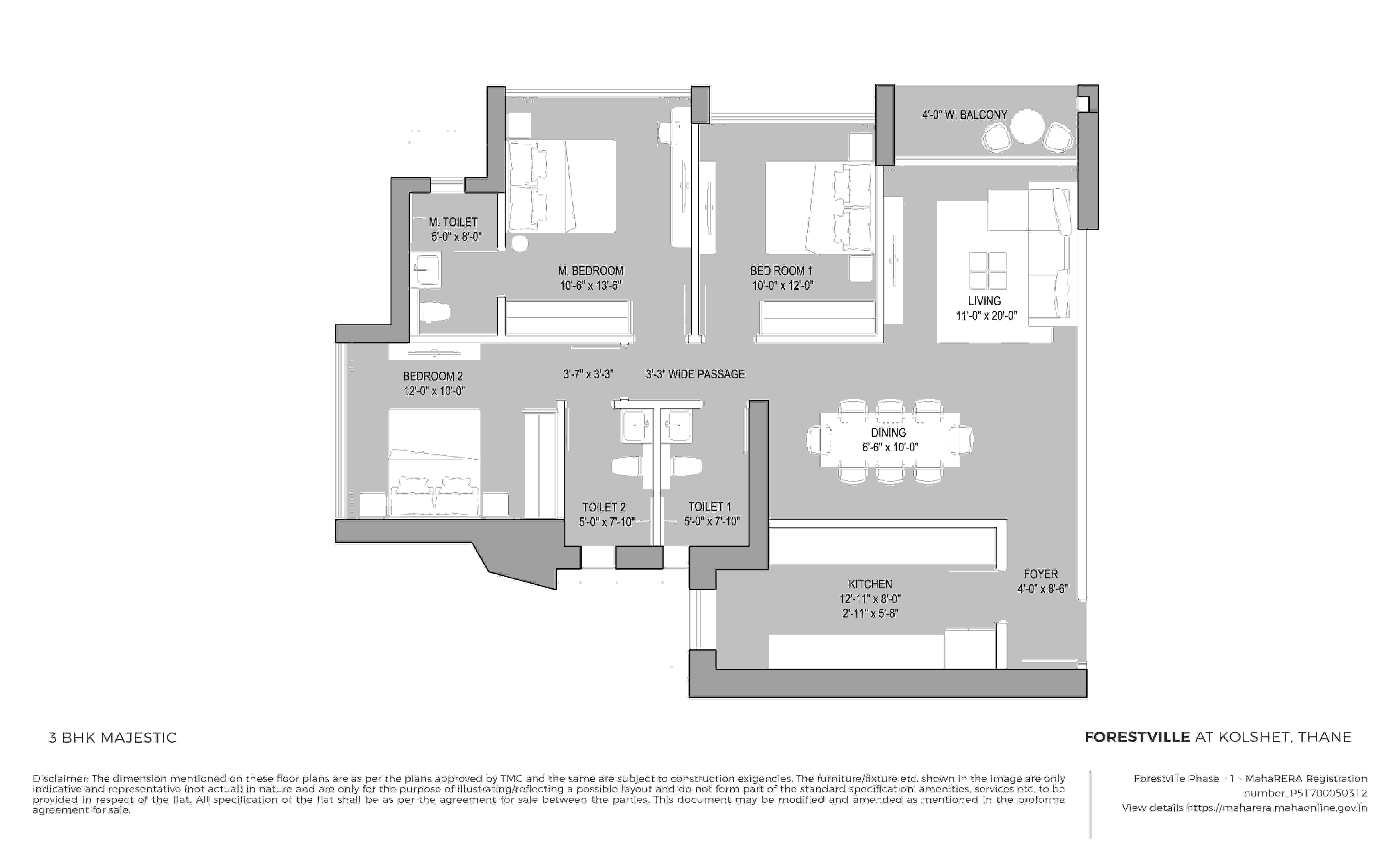 3 BHK Plan